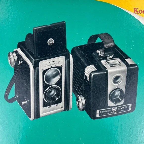 1950s‎ Kodak Brownie Camera Vintage 20 Advertising Sign Cardboard Easel